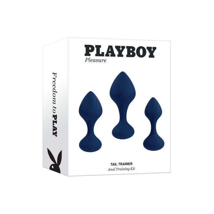 Plug Anal Playboy Playboy Bleu (8,9 cm) 2 Plug Anal Playboy Playboy Bleu (8,9 cm) 2