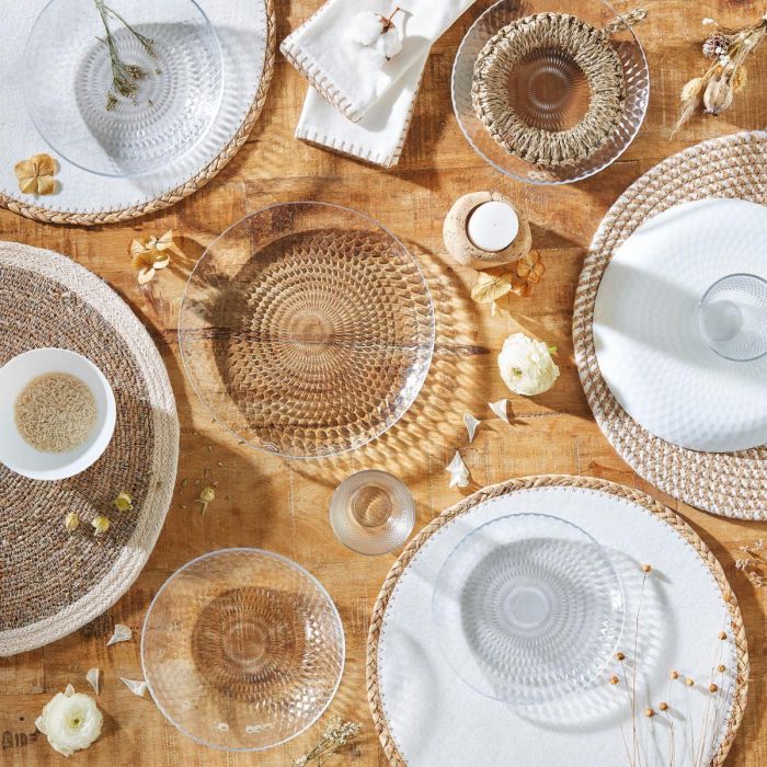 Plato Llano Vidrio Pampille Clear Luminarc 25 cm 3