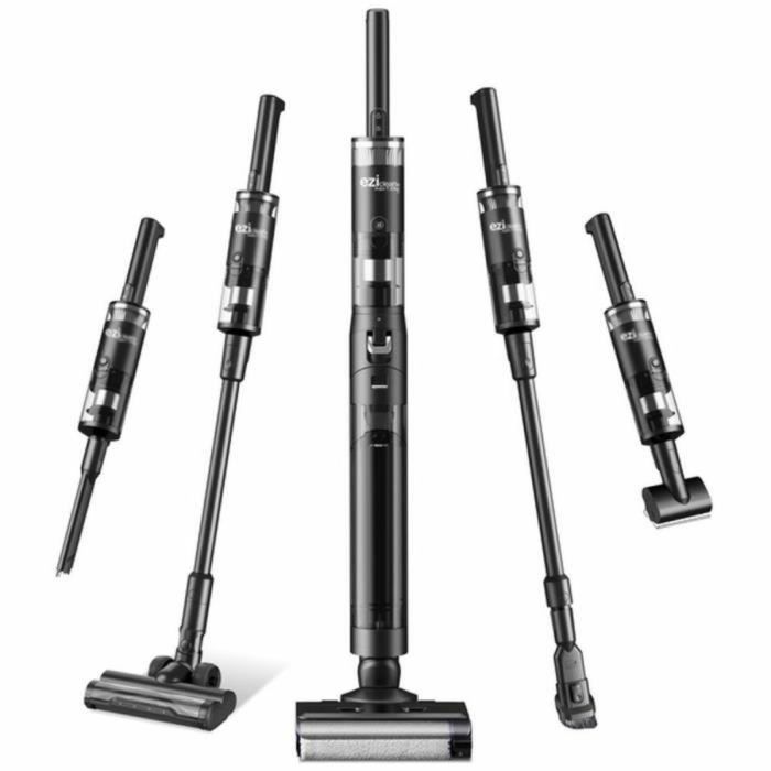 Eziclean Aspirateur sans fil Cyclowash P12 Combo humide et sec 200W 25min 13,5kPa Noir EZI1717081890313