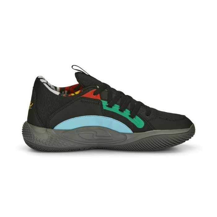 Chaussures de Basket-Ball pour Adultes Puma Court Rider Chaos Noir 4