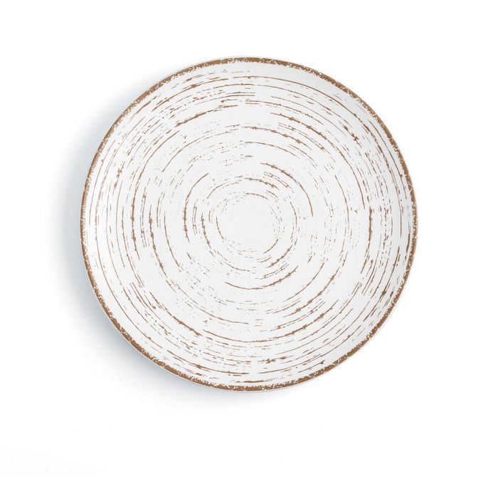 Assiette plate Ariane Tornado Céramique Bicolore (24 cm) (6 Unités) 2