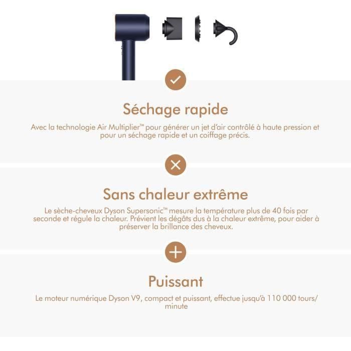 DYSON - Seche-cheveux - Supersonic - Cheveux raides a ondulés - Bleu de prusse cuivré - 1600 W 4 DYSON - Seche-cheveux - Supersonic - Cheveux raides a ondulés - Bleu de prusse cuivré - 1600 W 4