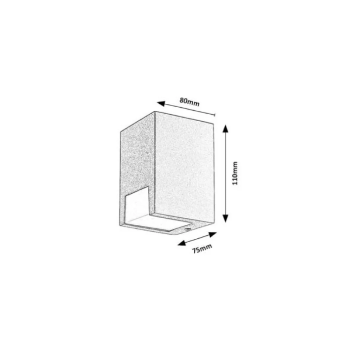 RABALUX Applique Extérieur Cernon 1xGU10 IP44 RAB-77054 1 RABALUX Applique Extérieur Cernon 1xGU10 IP44 RAB-77054 1