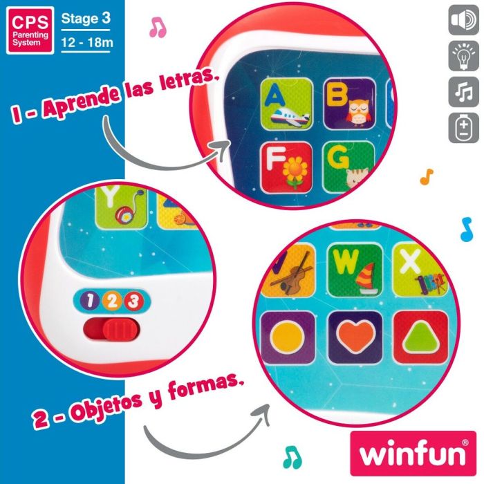 Tablette Éducative Winfun Rouge (6 Unités) 3 Tablette Éducative Winfun Rouge (6 Unités) 3