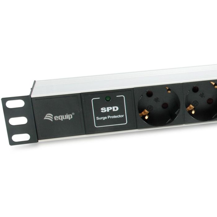 Equip Steckdosenleiste 19"(1HE)7fach Schuko16A.1.8m Kabl. si 3