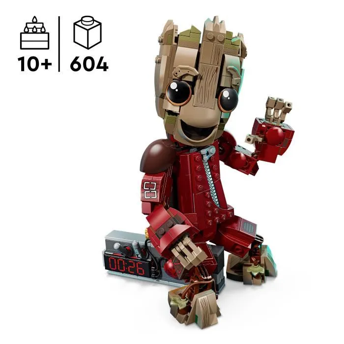 LEGO Marvel 76341 Groot en Tenue de Ravageur - Jeu de Construction pour Enfants 10 ans et plus - Figurine Marvel Studios Les Gardiens de la Galaxie Vol. 2 LEGO Marvel 76341 Groot en Tenue de Ravageur - Jeu de Construction pour Enfants 10 ans et plus - Figurine Marvel Studios Les Gardiens de la Galaxie Vol. 2