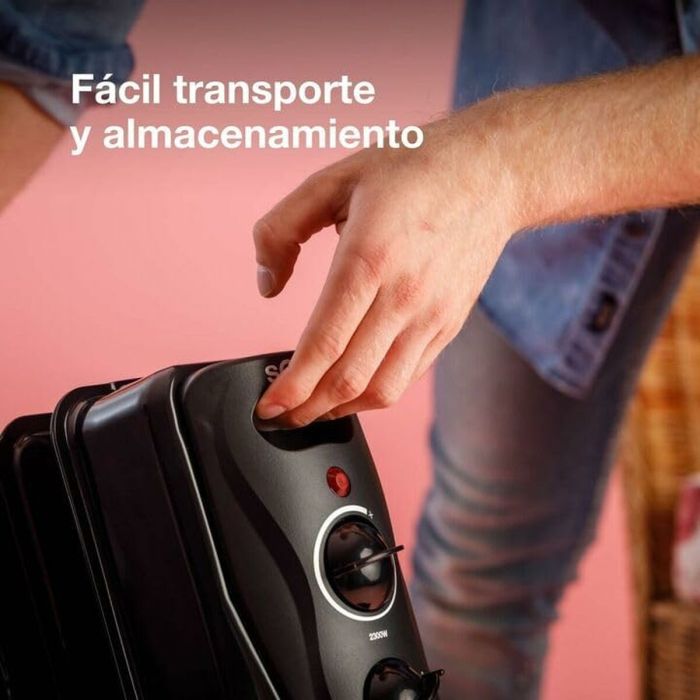 Radiateur à Huile Solac RA810 Noir 2300 W 4 Radiateur à Huile Solac RA810 Noir 2300 W 4