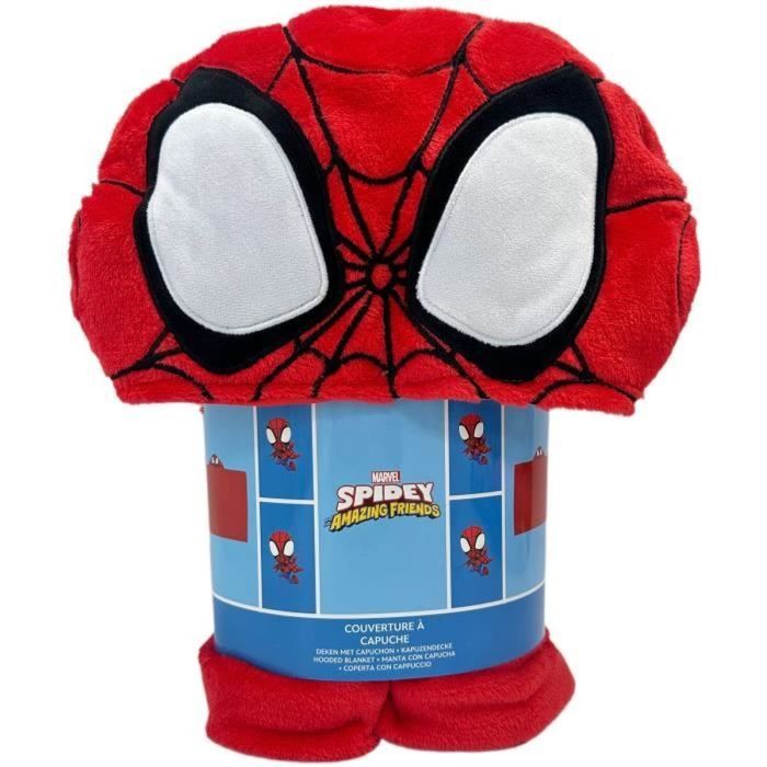 Spidey Manta polar con capucha 3D SPIDERMAN 120 x 150 cm SPI3700891703604
