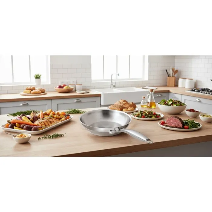 Arthur Martin Poêle Grand Chef AM5336 Ø20 cm en Inox 18/10 Compatible Tous Feux Dont Induction - Ustensile de Cuisine Durable et Élégant Arthur Martin Poêle Grand Chef AM5336 Ø20 cm en Inox 18/10 Compatible Tous Feux Dont Induction - Ustensile de Cuisine Durable et Élégant