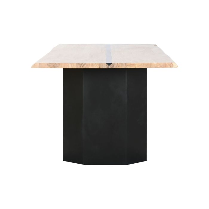 Table de Salle à Manger Home ESPRIT Métal Bois d'acacia 200 x 100 x 76 cm 2