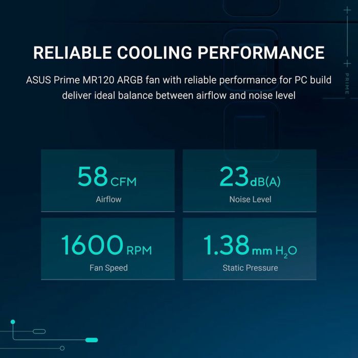 Ventillateur de cabine Asus 90DA00L3-B09000 Ø 12 cm (1 Unité)