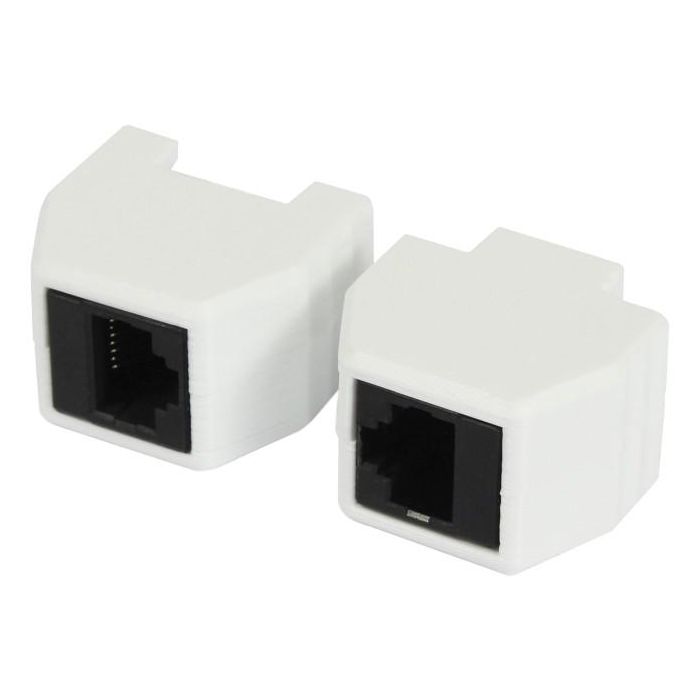 ALLNET TP-TP Kupplung CAT6A Buchse 1:1 8-pol. RJ45 magnetische Sicherungskupplung Abwurfbuchse PoE fähig bis zu 10GBit 3
