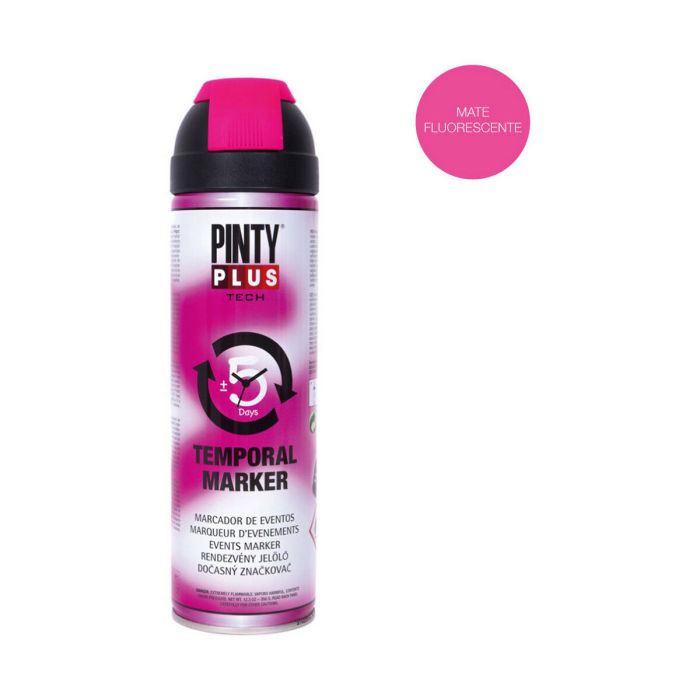 Peinture en spray Pintyplus Tech T184 Temporaire 500 ml Cerise 1 Peinture en spray Pintyplus Tech T184 Temporaire 500 ml Cerise 1