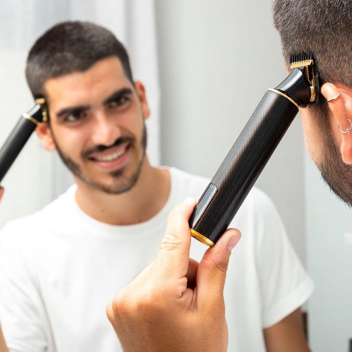 Pack Moule pour Rasage de Barbe Hipster Barber et Tondeuse à Cheveux Professionnelle Rechargeable avec Accessoires InnovaGoods 4 Pack Moule pour Rasage de Barbe Hipster Barber et Tondeuse à Cheveux Professionnelle Rechargeable avec Accessoires InnovaGoods 4