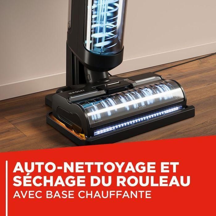 Aspirateur balai laveur vapeur sans fil - POLTI - RollySteam WD40C - 14000 Pa - 35 min - 0,6 L - Noir 5 Aspirateur balai laveur vapeur sans fil - POLTI - RollySteam WD40C - 14000 Pa - 35 min - 0,6 L - Noir 5