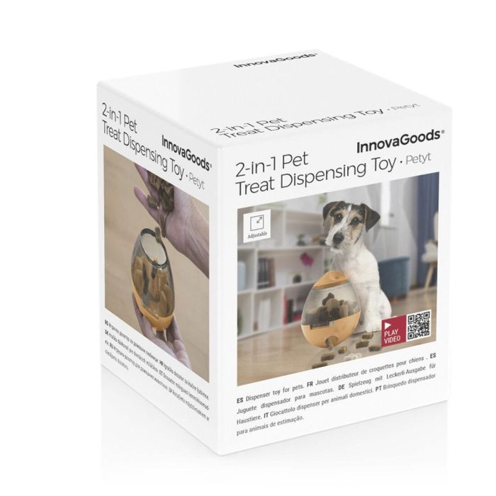Jouet Distributeur de Friandises pour Animaux2 en 1 Petyt InnovaGoods