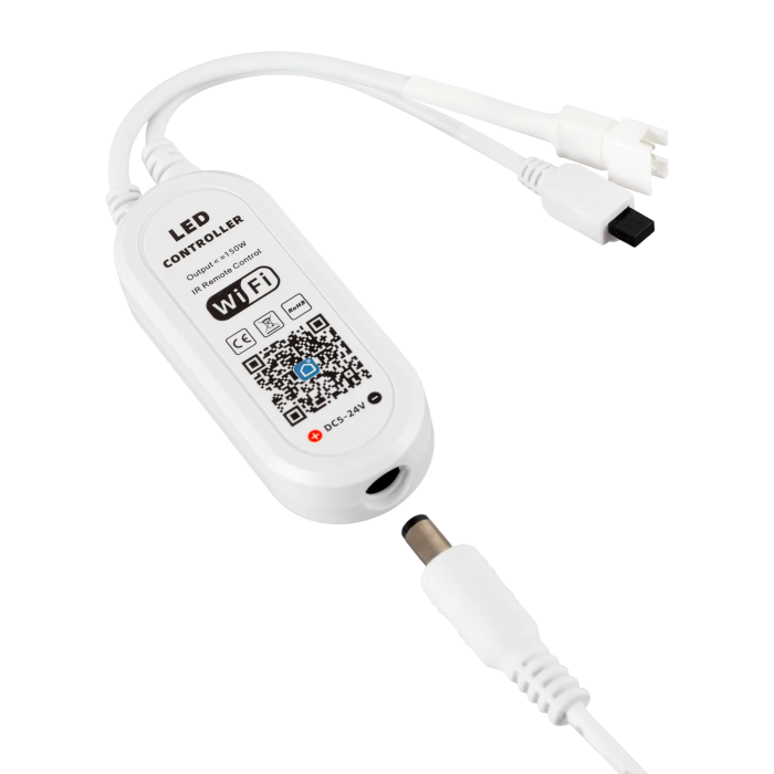 Tuya Contrôleur LED RGB App + Télécommande 12-24VDC IP20 pour Ruban LED RGBIC 2