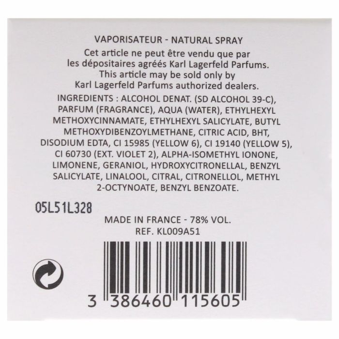 Parfum Femme Karl Lagerfeld Karl Paris 21 Rue Saint-Guillaume 2