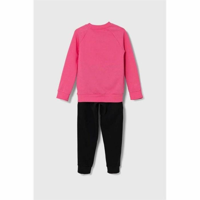 Survêtement Enfant Adidas Essentials Noir Rose 3
