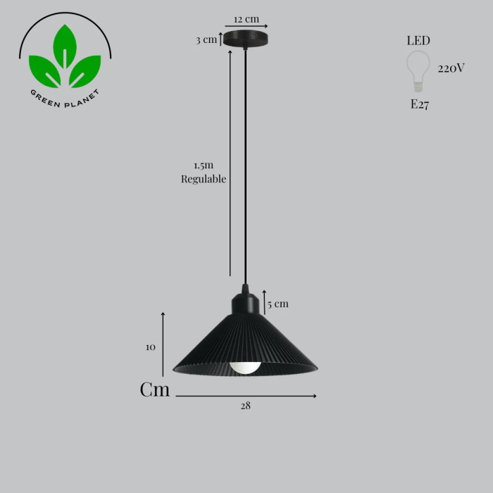 Lampe Suspendue Colt Noir/Noir/Noir Compatible LED E27 Design Moderne et Ajustable 4 Lampe Suspendue Colt Noir/Noir/Noir Compatible LED E27 Design Moderne et Ajustable 4