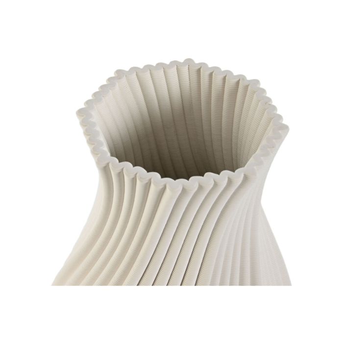 Vase Home ESPRIT Blanc Grès Moderne 16 x 16 x 40 cm 2