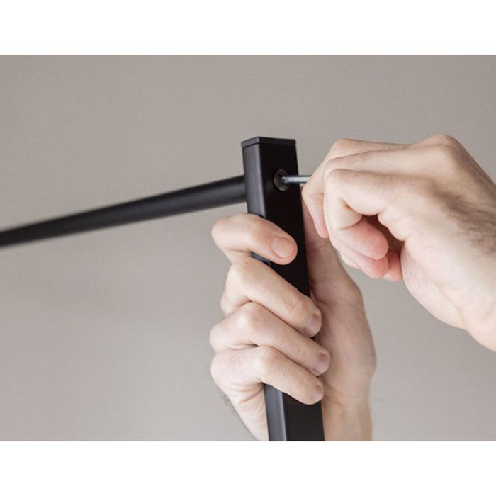 porte-manteaux Newlux Hangy One 15 Noir Métal 80 x 40 x 160 cm porte-manteaux Newlux Hangy One 15 Noir Métal 80 x 40 x 160 cm