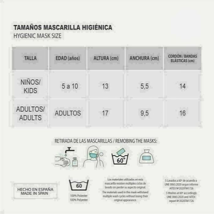 Masque en tissu hygiénique réutilisable Looney Tunes Enfant Rose 1 Masque en tissu hygiénique réutilisable Looney Tunes Enfant Rose 1