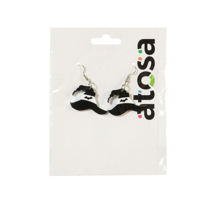 Boucles d'oreilles sorcière avec design magique pour Halloween - Accessoire de costume et déguisement