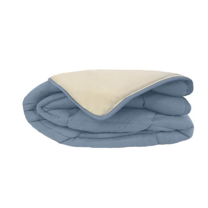Couette Microfibre 400g/m² CALGARY Petrole & Mastic 140x200cm 4 Couette Microfibre 400g/m² CALGARY Petrole & Mastic 140x200cm 4