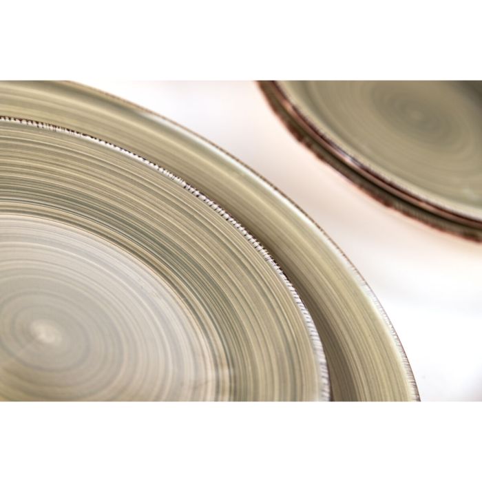 Assiettes Quid Vita Natura Vert Céramique 18 Pièces 11