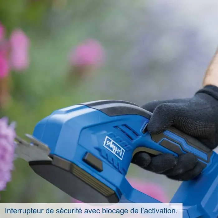 Scheppach C-HTGS200-X - Cisaille à gazon et taille-haie sans fil 2 en 1 - Batterie 20V IXES 2Ah avec chargeur Scheppach C-HTGS200-X - Cisaille à gazon et taille-haie sans fil 2 en 1 - Batterie 20V IXES 2Ah avec chargeur