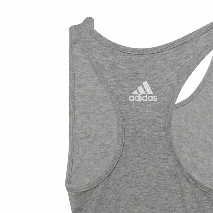 Soutien-gorge de Sport Adidas Essentials Linear Logo Gris 3