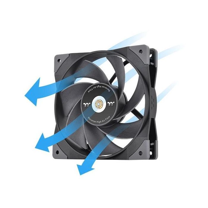 120mm Thermaltake GT12 PC Cooling Fan TT Premium Edition Black - 1 Pack 5