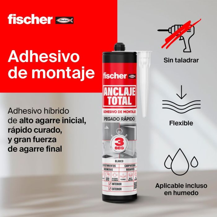 Adhésif de montage Fischer 290 ml 3 Adhésif de montage Fischer 290 ml 3