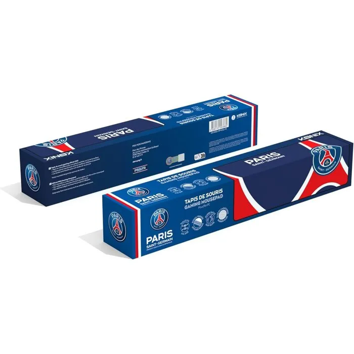 Konix PSG Tapis de Souris Gaming XXL 90 x 46 cm, Surface Silicone 3D Ultra Fine, Base Antidérapante en Caoutchouc, Bleu