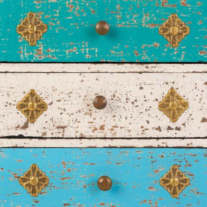 Boîte à bijoux Alexandra House Living Laiton Bois de manguier Bois MDF 15 x 28 x 20 cm 1