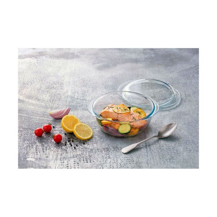 Casserole avec Couvercle Pyrex Transparent 21 L 10 Casserole avec Couvercle Pyrex Transparent 21 L 10