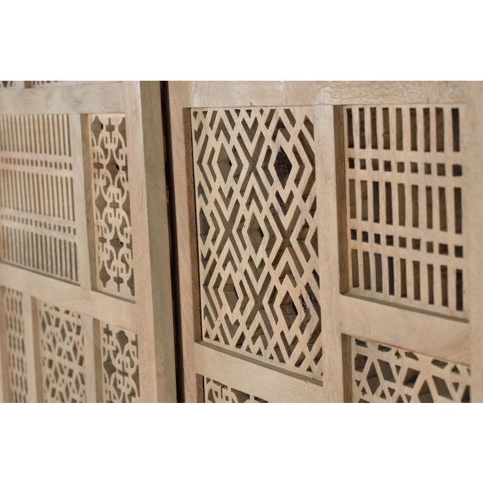 GINER Y COLOMER - Vitrine 2 portes coulissantes en bois de teck avec structure métallique - Couleur naturelle - Dimensions : 140 x 40 x 170 cm 3 GINER Y COLOMER - Vitrine 2 portes coulissantes en bois de teck avec structure métallique - Couleur naturelle - Dimensions : 140 x 40 x 170 cm 3