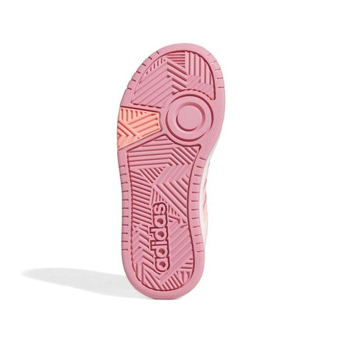 Chaussures de Sport pour Enfants Adidas Hoops Blanc 6