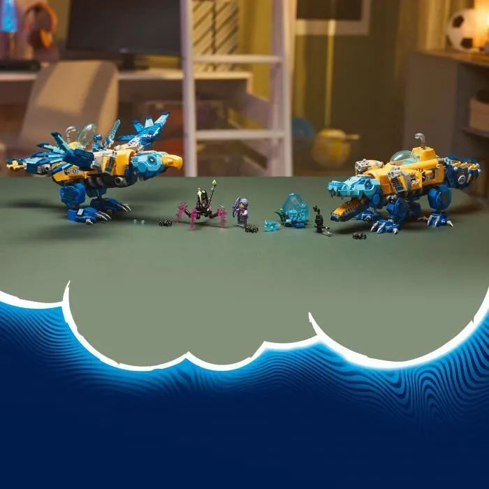 LEGO DREAMZzz 71512 Sous-Marin Crocodile, Jouet de Construction 2-en-1 avec 3 Minifigurines - Dès 8 ans