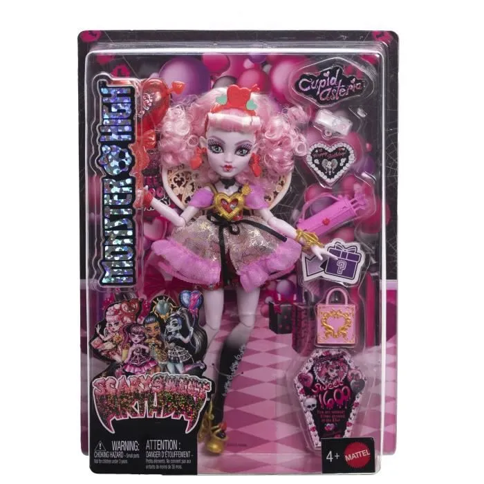 Monster High Muñeca de cumpleaños monstruosa de Cupido Asteria JBG77 5