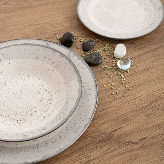 Assiettes Quid Faro Blanc Céramique 18 Pièces 2 Assiettes Quid Faro Blanc Céramique 18 Pièces 2