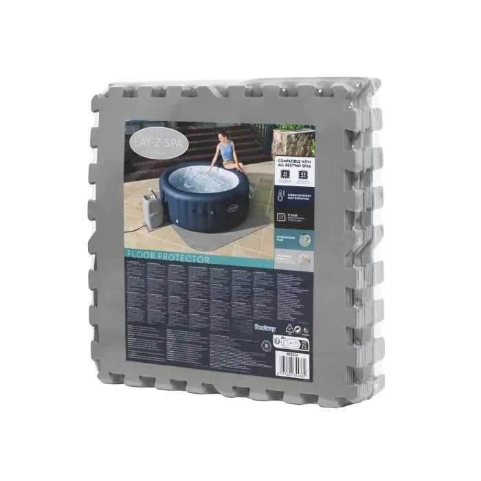 Bestway Alfombra de suelo para spa Lay-Z-Spa cuadrada o redonda 196 x 196 cm BES6941607344361 5
