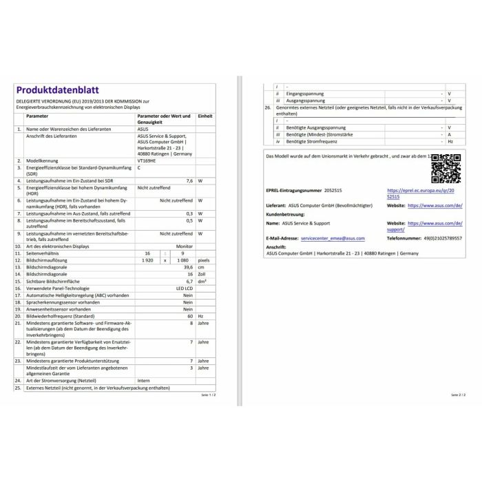 Écran Asus 90LM09V1-B01170 Full HD 15,6" 16" 17 Écran Asus 90LM09V1-B01170 Full HD 15,6" 16" 17