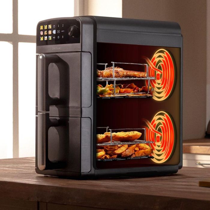 Friteuse à Air Cecotec Cecofry DuoLevel 10000 2400 W 10 L Noir 6
