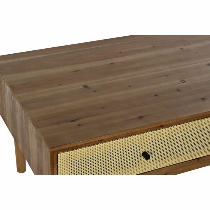 Table Basse DKD Home Decor Sapin Rotin (106 x 55 x 46 cm) 4