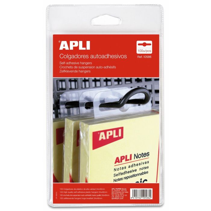 Crochets Apli Transparent Plastique (100 Unités) 0 Crochets Apli Transparent Plastique (100 Unités) 0
