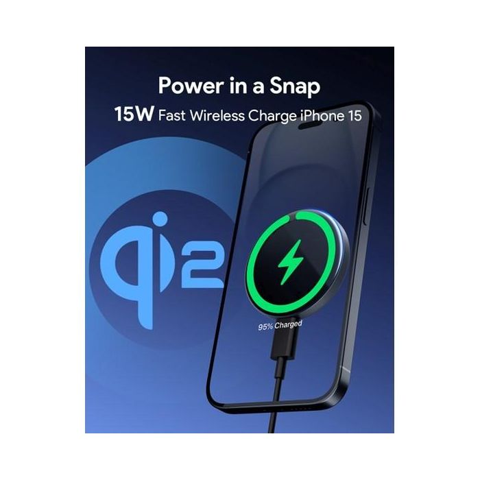 Aukey MagFusion Aura Magnetic Qi 2.0 Charger 15W 4