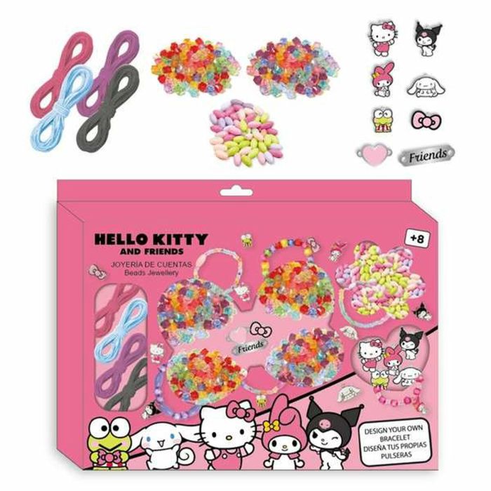 Kit de création de bracelets et colliers Hello Kitty Multicouleur