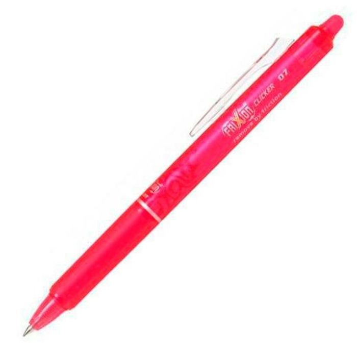 Crayon Pilot Frixion Clicker Encre effaçable Rose 0,4 mm 12 Unités 1
